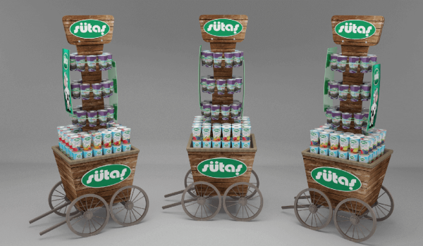 Orta Alan Ahşap Stand